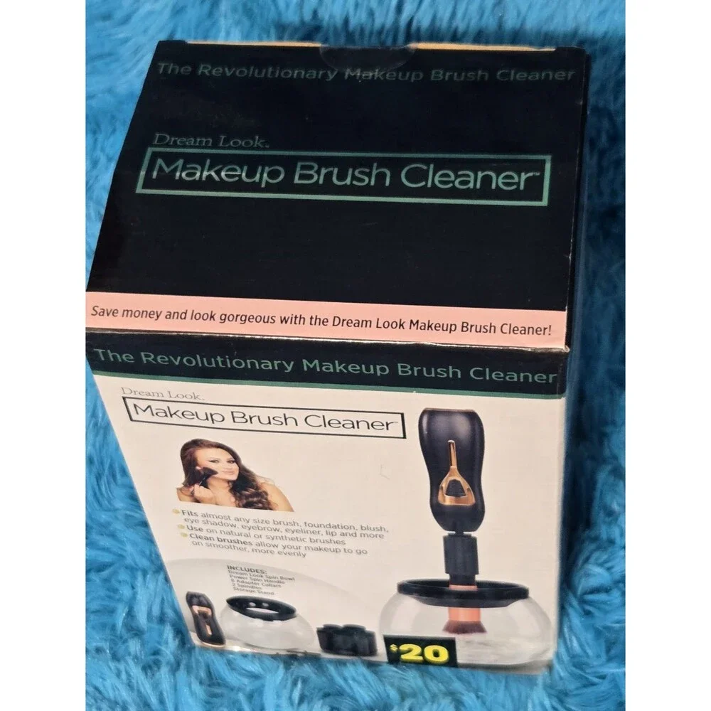 Dream Look Electric Makeup Brush Cleaner Cleaning Machine, Black